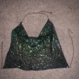 Party backless tank top